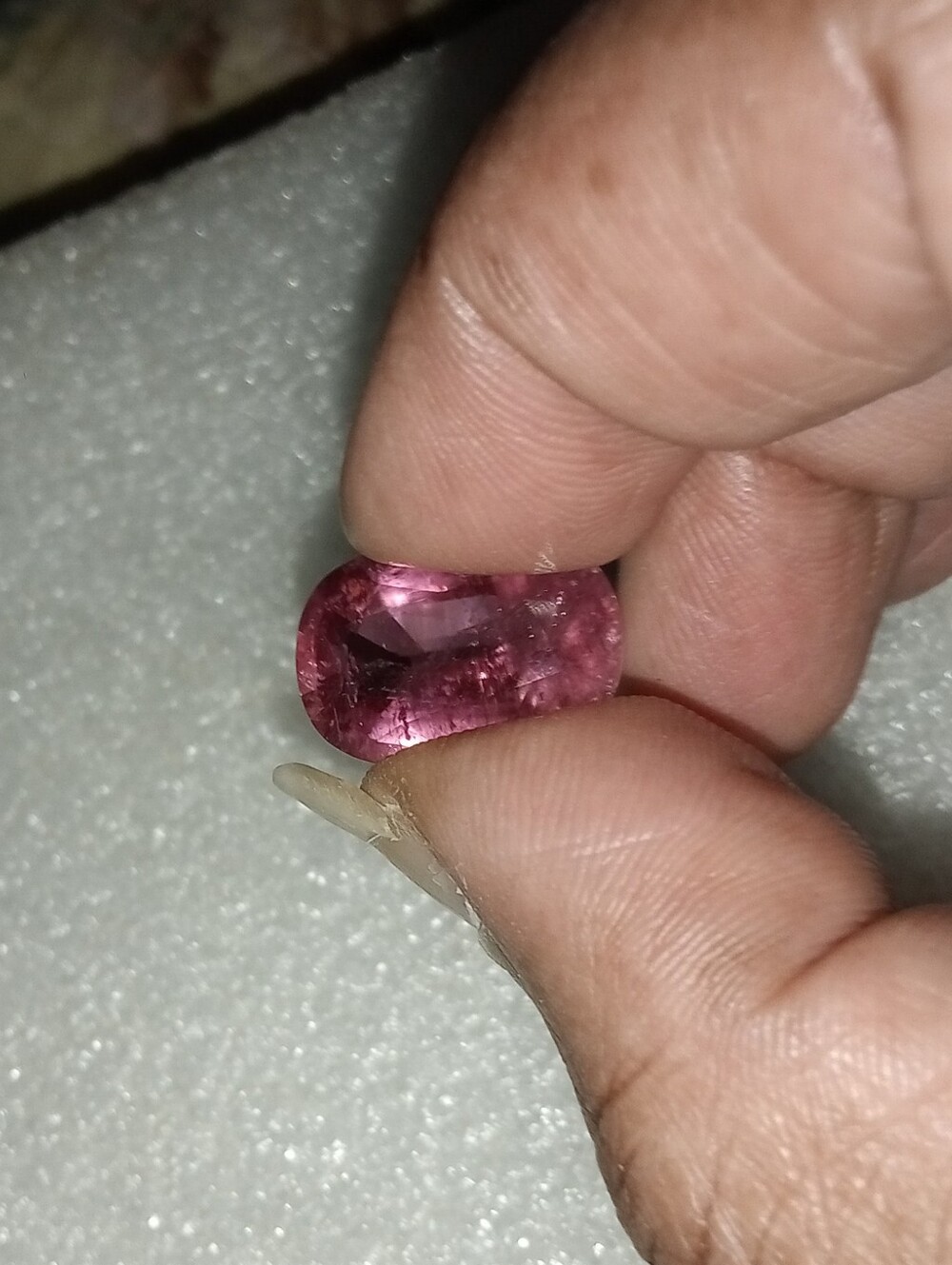 Natural 10.5ct Oval/Cushion Rubellite Tourmaline